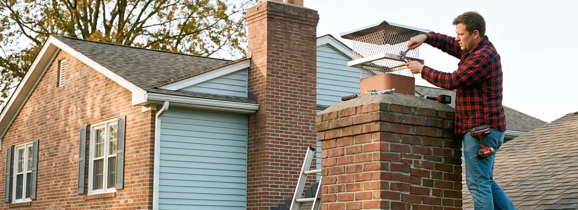 Chimney Spark Arrestor Installation in Downey