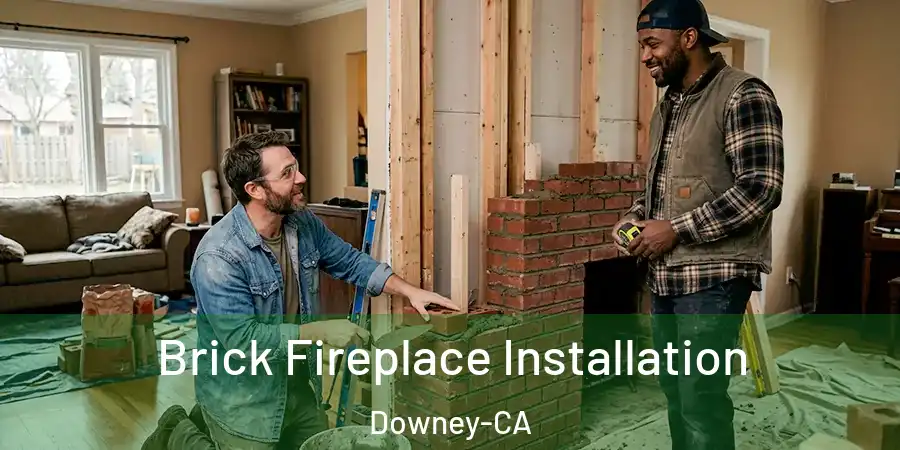  Brick Fireplace Installation Downey-CA