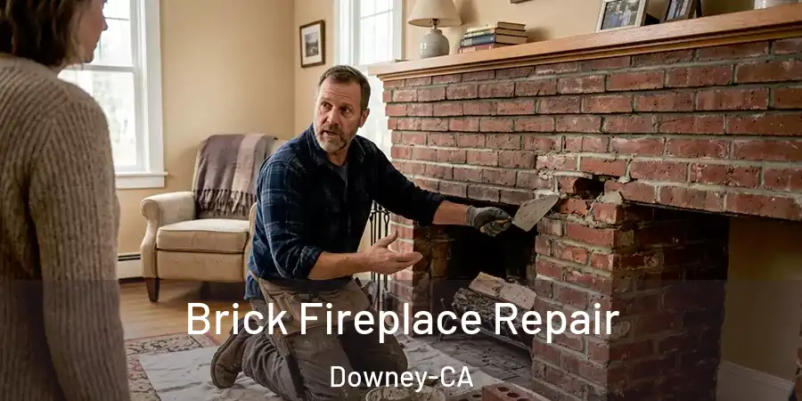  Brick Fireplace Repair Downey-CA