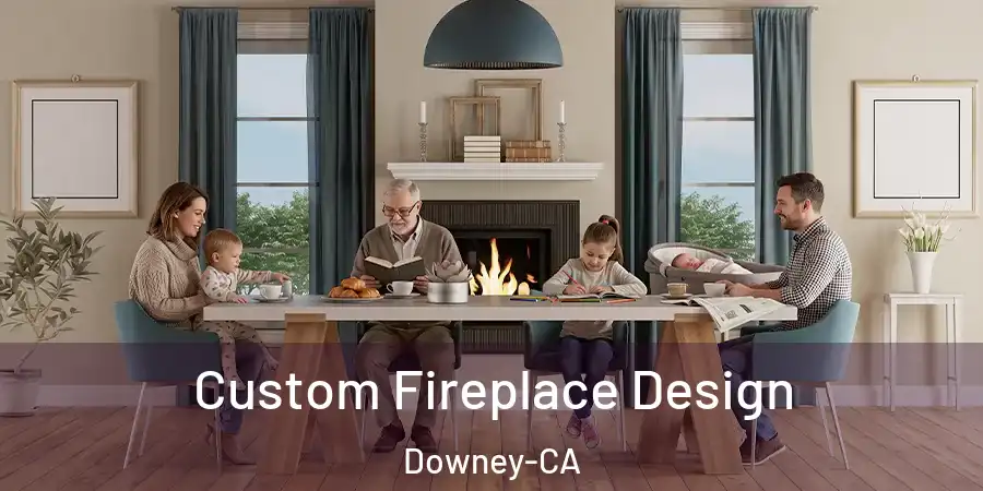  Custom Fireplace Design Downey-CA