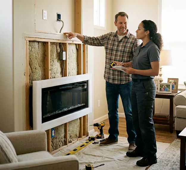 Why Downey, CA Homeowners Choose Our Electric Fireplace Installation Team?