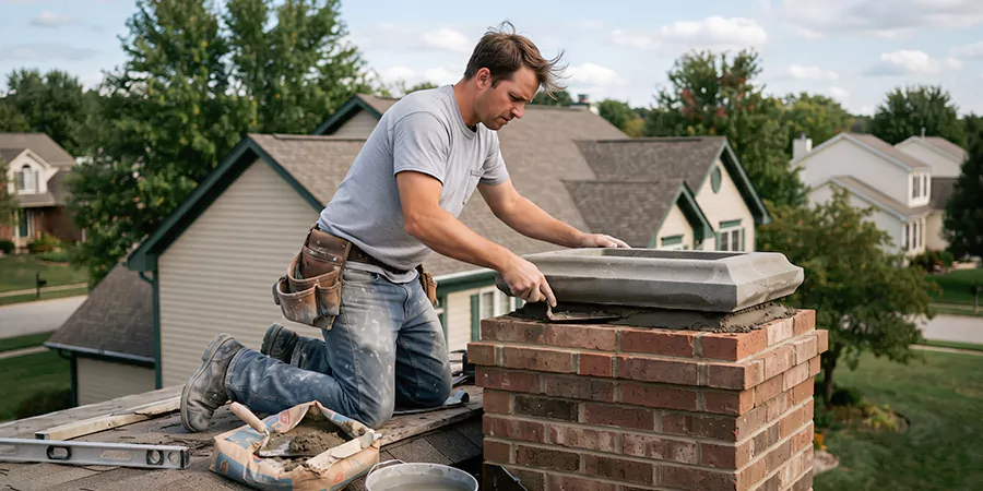 Stone Chimney Crown Installation Downey