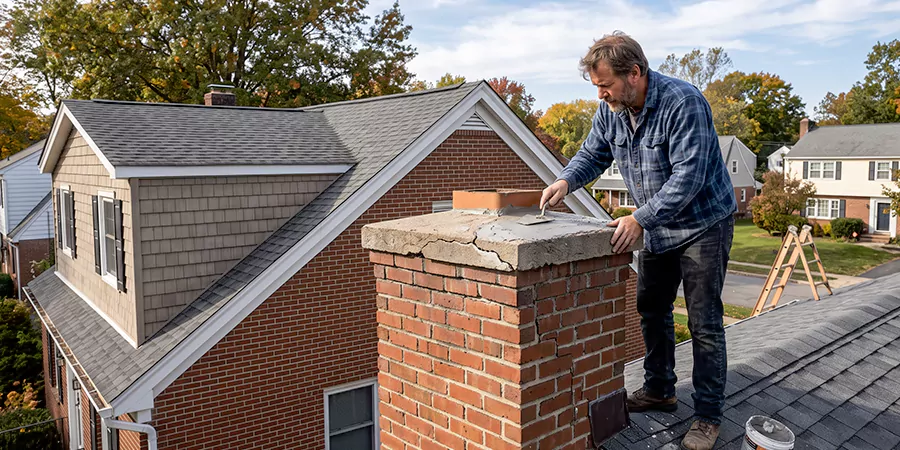 Brick Chimney Crown Repair Downey