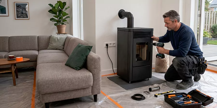 Fireplace Surround and Wall Installation Downey