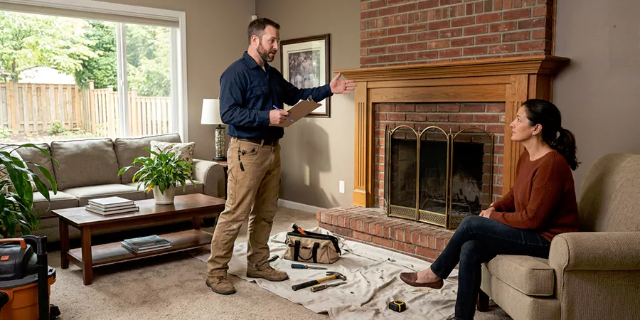Fireplace and Chimney Removal Service Downey