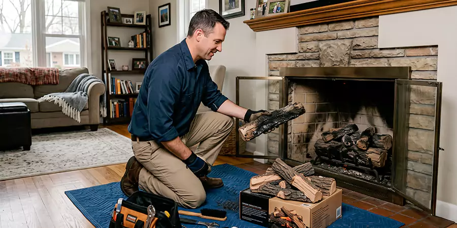 Replacing Gas Fireplace Logs Downey