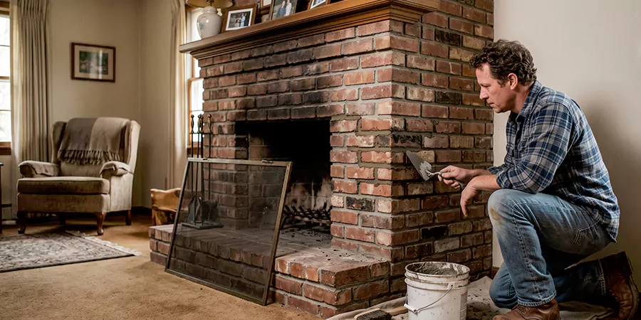 Old Fireplace Safety Repair Downey