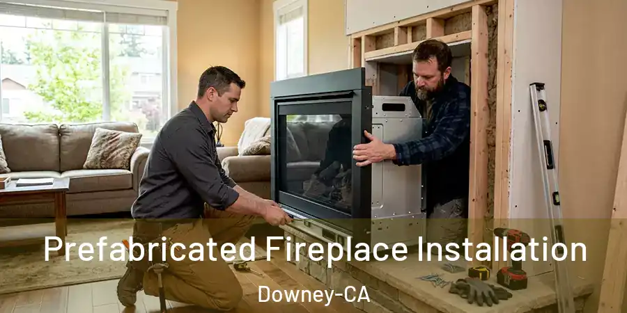  Prefabricated Fireplace Installation Downey-CA